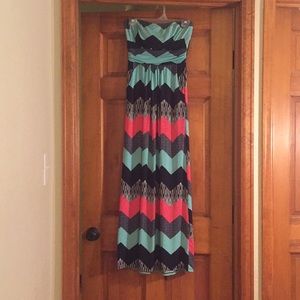 Chevron Maxi Dress